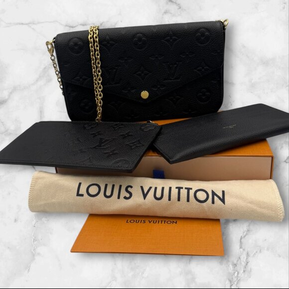 Louis Vuitton Black Empriente Felicie Pochette - Picture 1 of 12